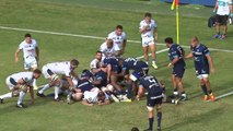 TOP 14 - Essai de Gabriel NGANDEBE (MHR) - Montpellier Hérault Rugby - Section Paloise - Saison 2022:2023