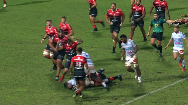 TOP 14 - Essai de Donovan TAOFIFENUA (R92) - Stade Toulousain - Racing 92 - Saison 2022:2023