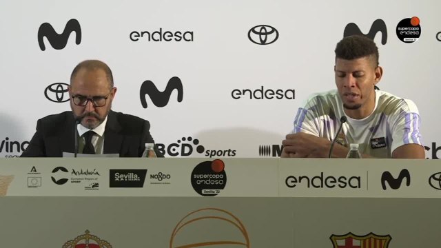 Rueda de prensa de Tavares, MVP de la Supercopa