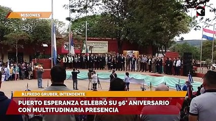 Puerto Esperanza celebró su 96° aniversario con multitudinaria presencia