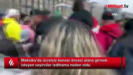 Meksika’da ücretsiz konser izdihama neden oldu: 1 yaralı