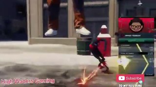 Free Fall from 820,000 fts Crazy Glitch-Spider Man | #game milesmorales #gaming #gameplay