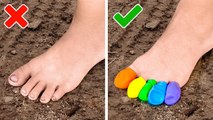 FANTASTIC FEET HACKS __ Awesome Ideas For Your Shoes