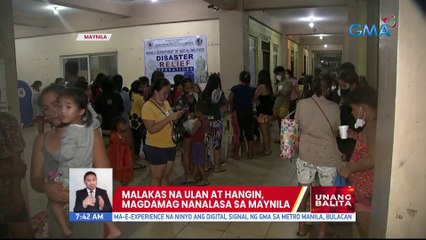 Malakas na ulan at hangin, magdamag nanalasa sa Maynila | UB