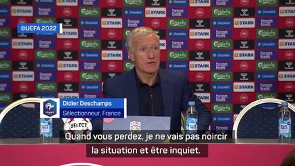 Bleus - Deschamps : "Je ne vais pas noircir le tableau"