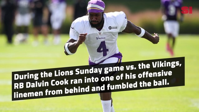 Vikings’ Dalvin Cook Suffers Shoulder Injury on Wacky Play vs. Lions