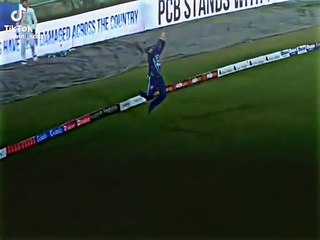 A very good catch by youngstar''Haider Ali''