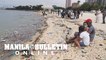 Manila Bay dolomite beach littered with garbage after Typhoon Karding