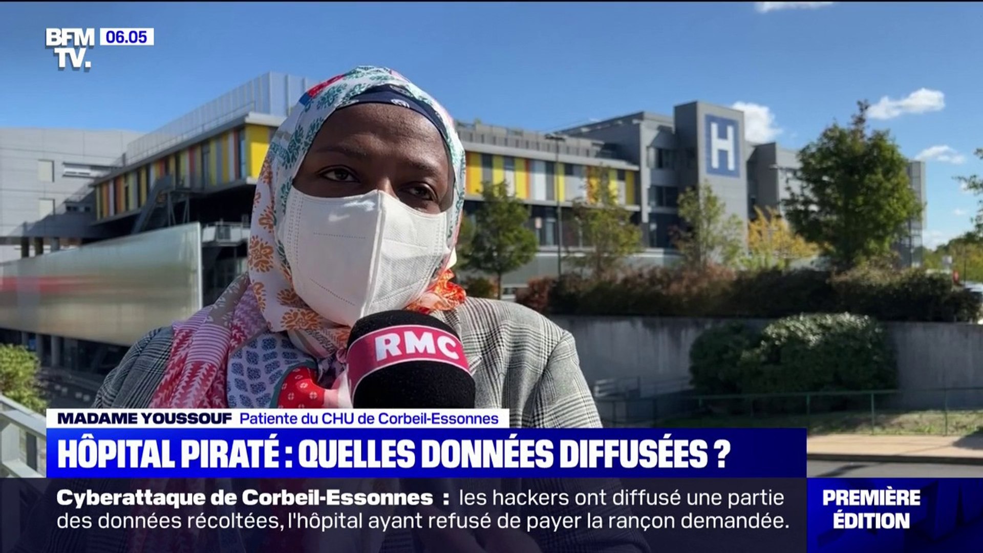 Cyberattaque à l'hôpital de Corbeil-Essonnes: les hackers diffusent des  données piratées - Vidéo Dailymotion