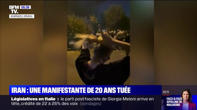 Les cheveux libres et noués... La dernière image de Hadis Najafi, une Iranienne de 20 ans tuée par la police