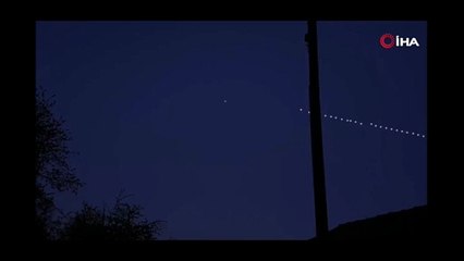 Starlink uyduları Yüksekova ve Derecik’te görüntülendi