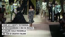 Deva Cassel come mamma Monica Bellucci alla sfilata di Dolce&Gabbana