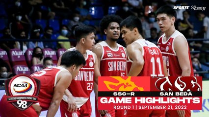 NCAA Season 98 | Game Highlights: San Beda vs SSC-R | Men's Basketball Tournament Round 1