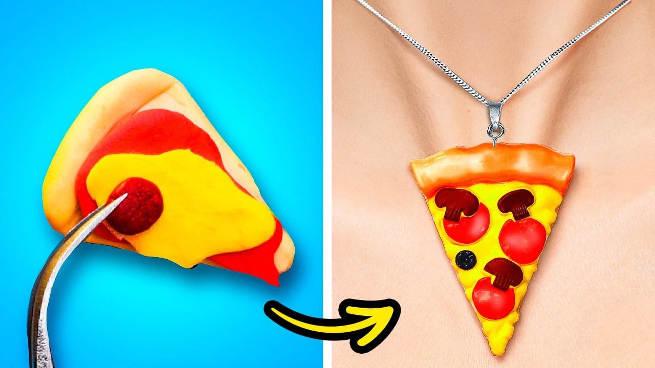 BIJOUX DIY AVEC DE L'ARGILE POLYMÈRE __ ADORABLES BIJOUX QUE TU PEUX FABRIQUER À LA MAISON