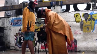 At least six people dead after powerful typhoon hits the Philippines