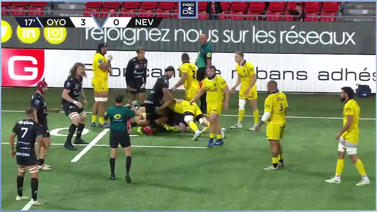 PRO D2 - Résumé Oyonnax Rugby-USON Nevers: 23-6 - J05 - Saison 2022/2023