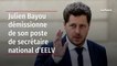 Julien Bayou démissionne de son poste de secrétaire national d’EELV