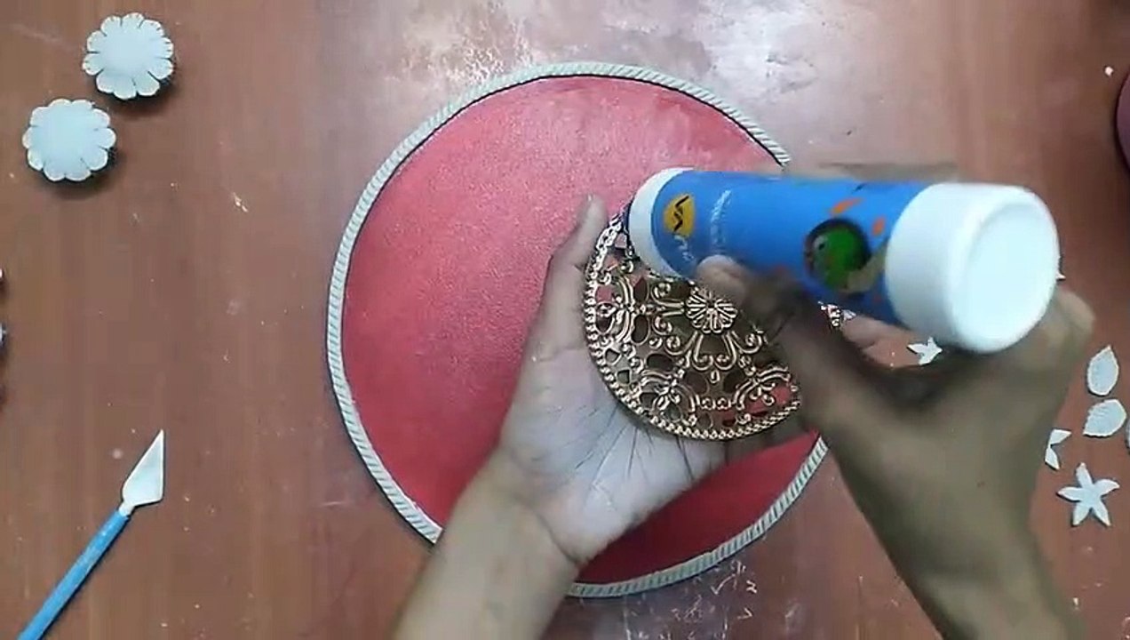 Navratri Pooja Thali Decoration | Homemade Pooja Thali Decoration Ideas | How to make Pooja Thali