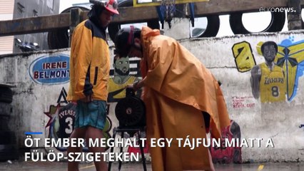 Többen meghaltak egy tájfun miatt a Fülöp-szigeteken