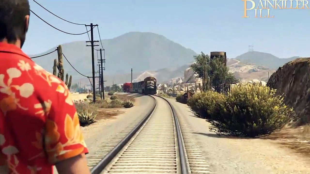 GTA 5 - CAT VS TRAIN
