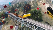 GTA 5 - Train vs Train Epic Crash Tests High Speed