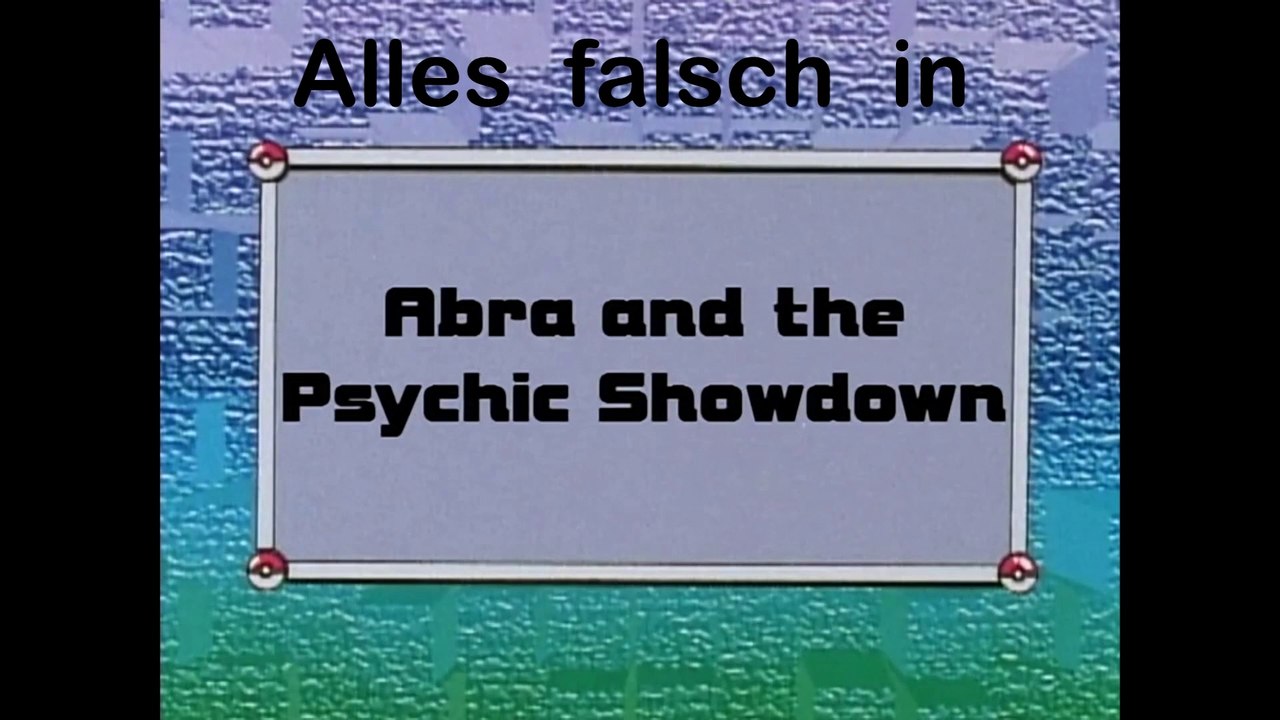 Alles Falsch in Pokémon: Episode 21 (Abra und das Psycho-Duell)