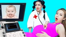 BROMAS DE EMBARAZO  Las Mejores Bromas Divertidas Del Embarazo  Trucos De Embarazo Por T-STUDIO ES