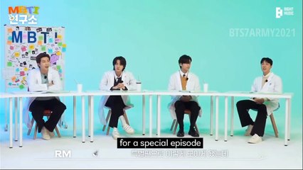 [Eng Sub]  BTS MBTI Lab Episode 1!