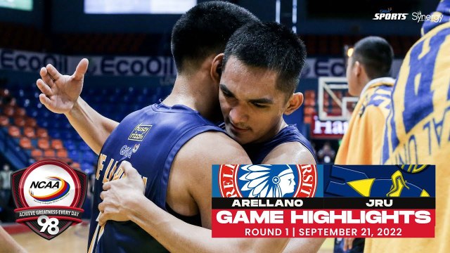 NCAA Season 98 _ Game Highlights_ JRU vs Arellano _ Men's Basketball Tournament Round 1