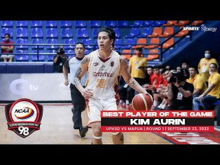 NCAA Season 98 _ Best Player_ Kim Aurin (UPHSD vs Mapua) _ Men's Basketball Tournament Round 1