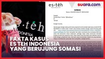 Deretan Fakta Kasus Es Teh Indonesia, Respon Kritik Warganet dengan Beri Somasi