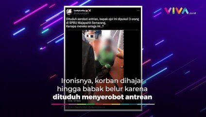 Pelaku Pengeroyokan Driver Ojol Balik Dihakimi Massa