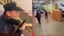 Rusya'da 9 kişinin öldüğü saldırı sırasında okulda yaşanan panik anları kameralara yansıdı