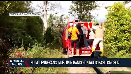 Bupati Enrekang Muslimin Bando Tinjau Lokasi Longsor
