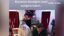 'Kocamın duvağımı nasıl açtığına bakın' notuyla paylaştığı anlar kahkahaya boğdu