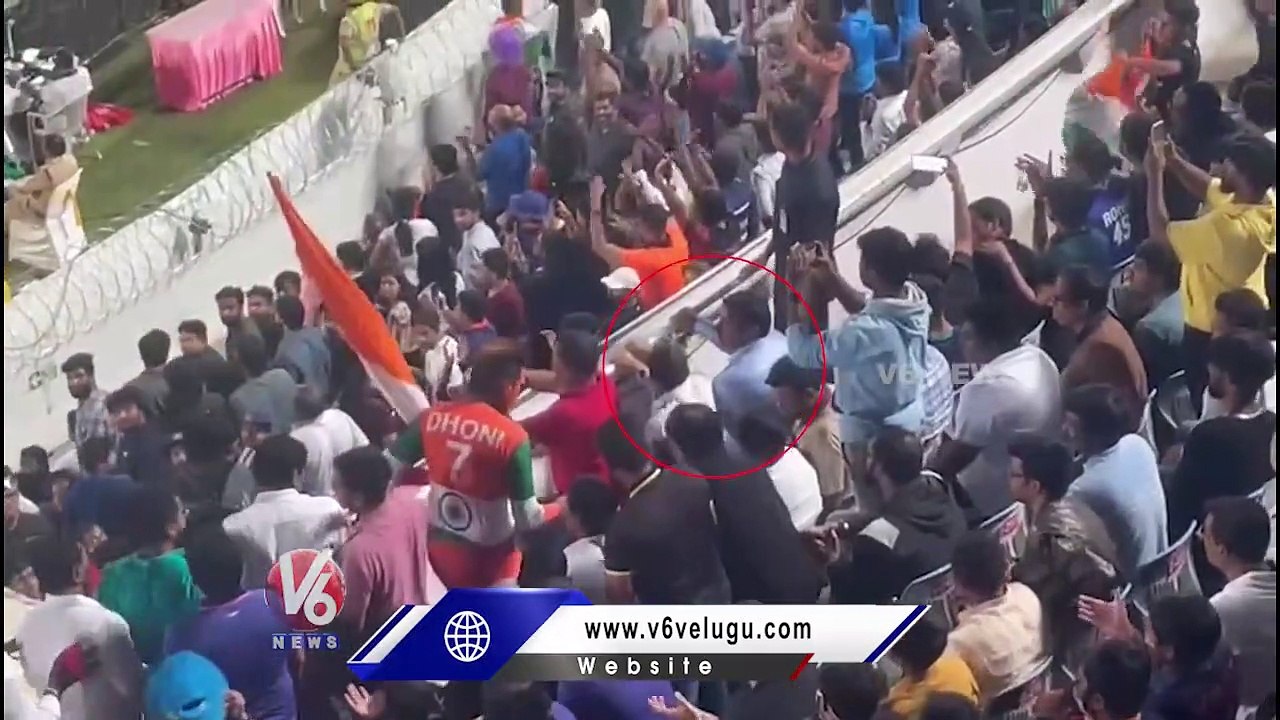 Minister Malla Reddy Crazy Dance In Uppal Stadium _ IND Vs AUS T20 Match _ V6 News