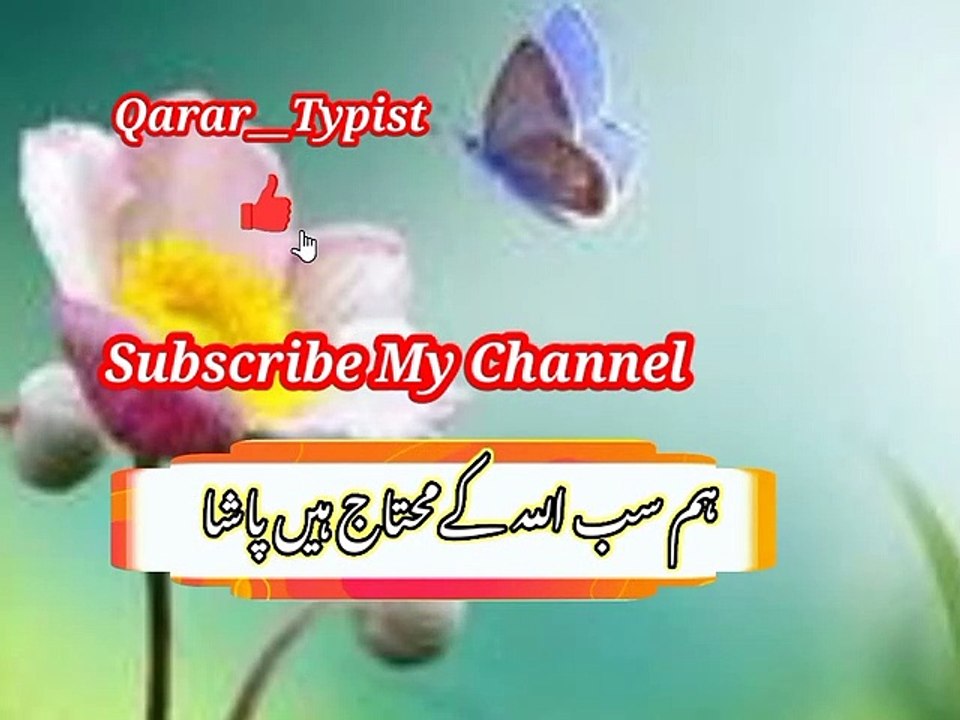 Wahi hameery  saat dini wali | وہی ہمارےساتھ دینےوالی ھے | qarar__typist