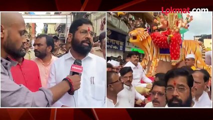 धर्मवीर आनंद दिघेंच्या देवीचा आगमन सोहळा मुख्यमंत्री म्हणतात-