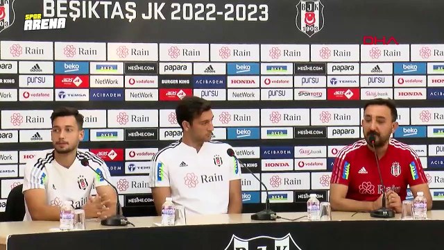 Beşiktaş'ta Tayyip Talha Sanuç ve Emrecan Uzunhan, düzenlenen basın toplantısında açıklamalarda bulundu