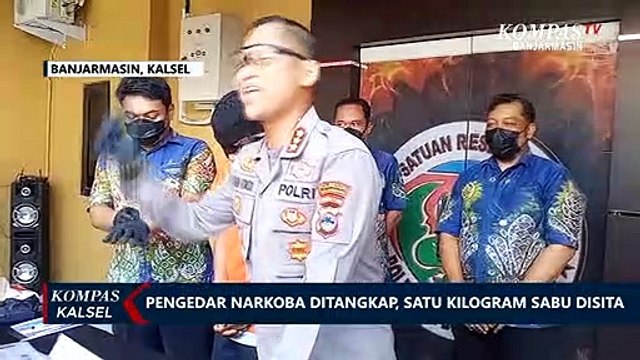 Ditangkap dengan 17 Paket Sabu Seberat 1.3 Kg, Pria di Banjarmasin Diduga Jaringan Pengedar
