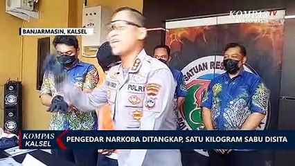 Ditangkap dengan 17 Paket Sabu Seberat 1.3 Kg, Pria di Banjarmasin Diduga Jaringan Pengedar