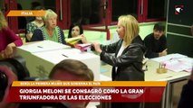 Giorgia Meloni se consagró como la gran triunfadora de las elecciones