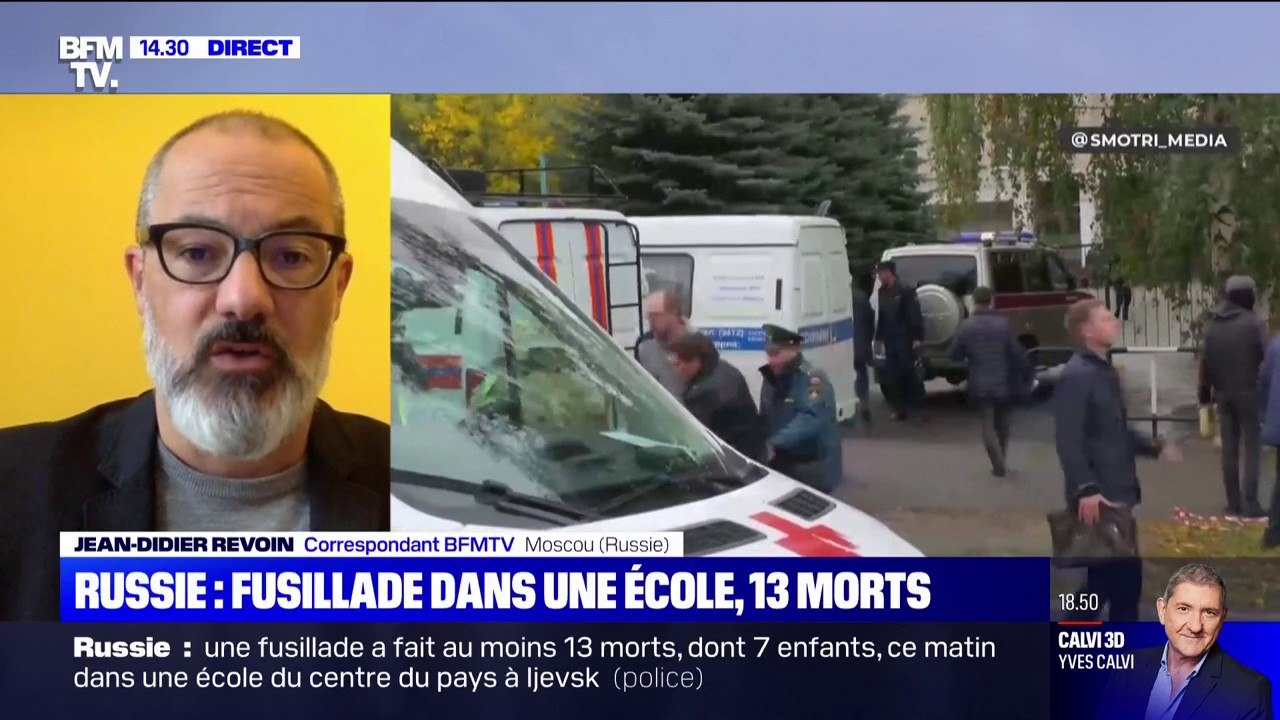 Russie: 13 personnes tuées au cours d'une fusillade dans une école, Vladimir Poutine dénonce un "attentat terroriste inhumain"