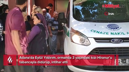 Ormanda 3 yaşındaki kızını öldürüp, intihar etti