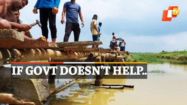 Ignored By Govt, Bhadrak Villagers Build Bridge On Their Own