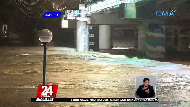 Mga nakatira malapit sa Marikina river, sapilitang pinalikas matapos umakyat ang lebel ng tubig | 24 Oras