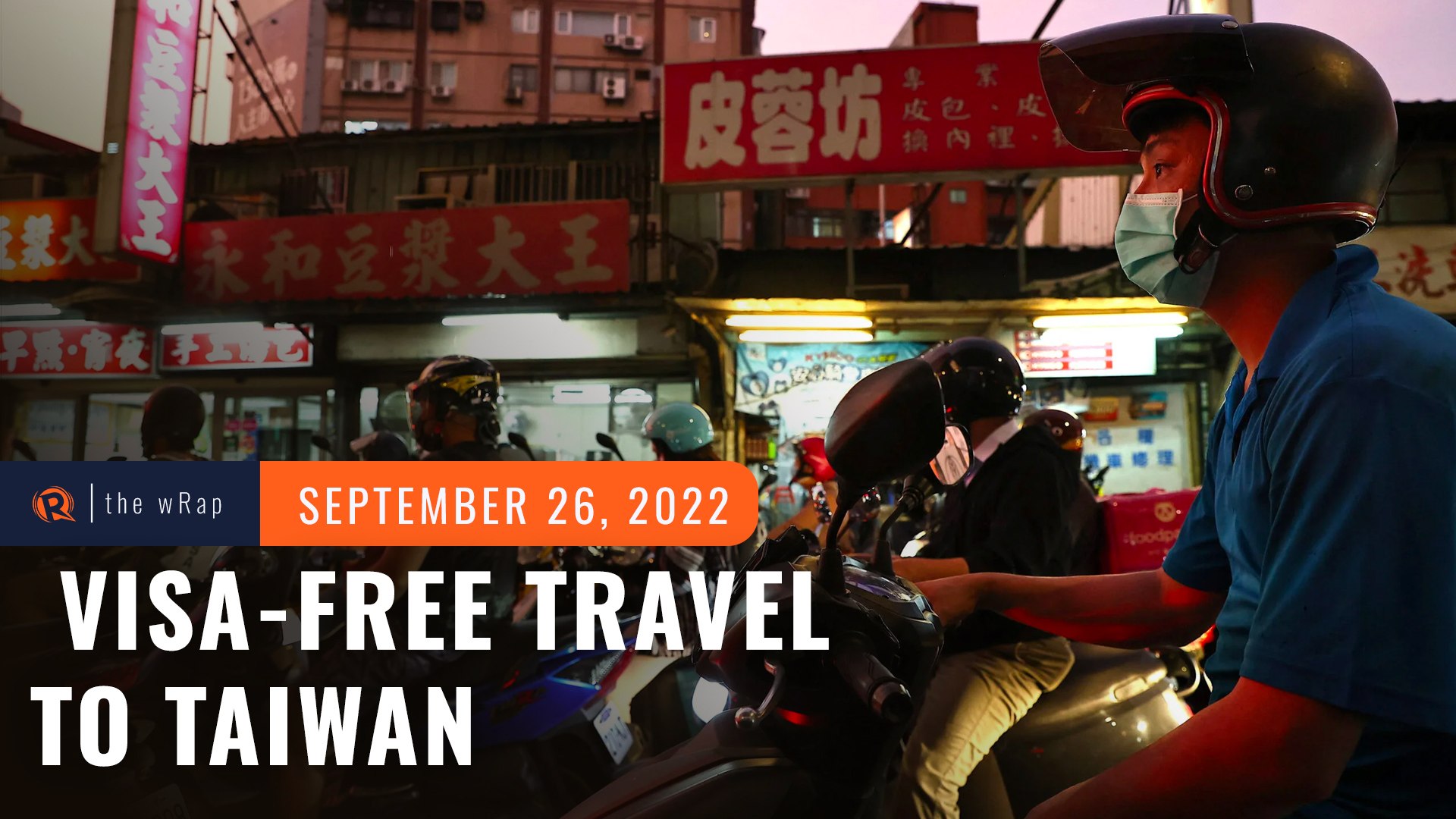 Filipinos can travel to Taiwan visa-free starting September 29 - video  Dailymotion