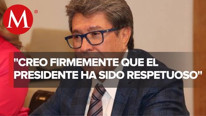 "Desmesura y exceso", acusar a AMLO de intromisión en el Congreso: Monreal a Creel
