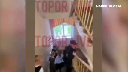 Rusya'daki okulda 1. sınıf öğrencilerinin katliamdan kaçış görüntüleri ortaya çıktı