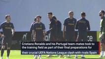 Cristiano Ronaldo and Portugal prepare for crucial Spain clash